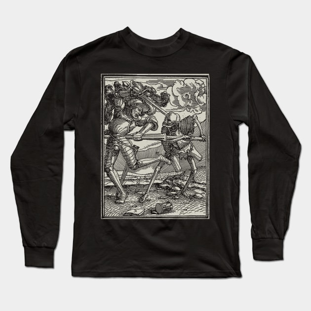 Death And Soldier Long Sleeve T-Shirt by TORVENIUS